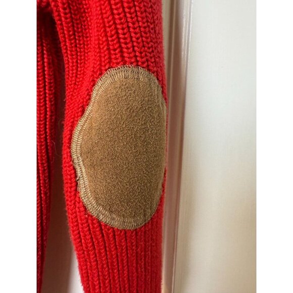 Hope & Henry Youth Boy's Red Sweater wth Elbow Pads and Wooden Buttons SZ S - Picture 8 of 11